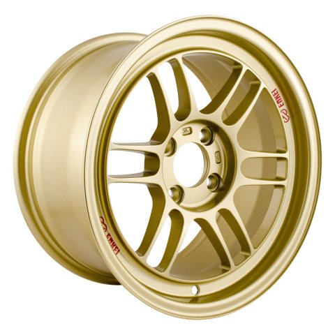 Enkei RPF1 15x8 4x100 28mm Offset 75mm Bore Gold Wheel thumbnail 2