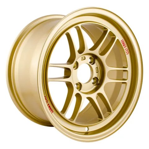 Enkei RPF1 15x8 4x100 28mm Offset 75mm Bore Gold Wheel thumbnail 3