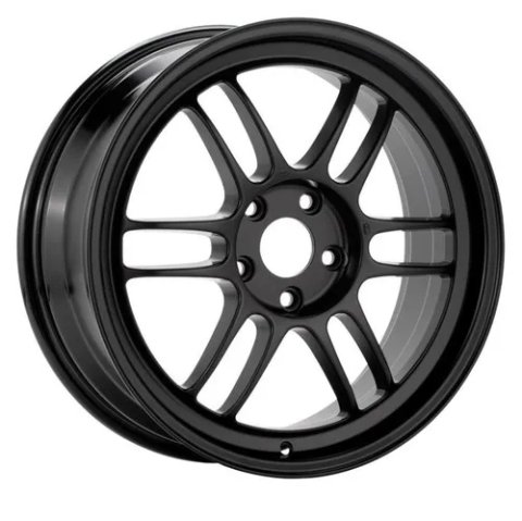 Enkei RPF1 16x7 4x100 43mm Offset 73mm Bore Black Wheel Miata 4-Lug / 02-06 Mini / Honda & Acura 4 thumbnail 4
