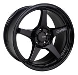 Enkei TS-5 17x9 5x100 45mm Offset 72.6mm Bore Gloss Black thumbnail 1