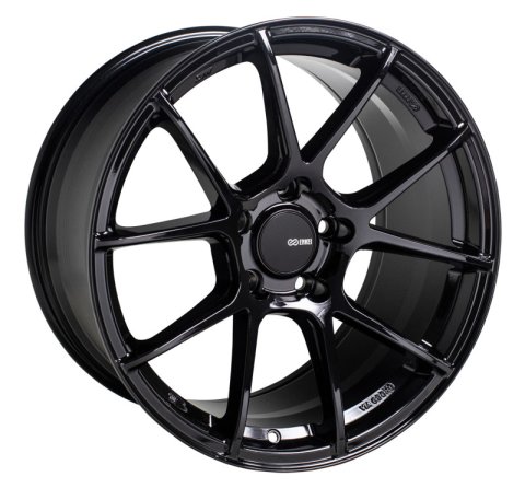 Enkei TS-V 18x8.5 5x120 38mm Offset 72.6mm Bore Gloss Black Wheel thumbnail 1