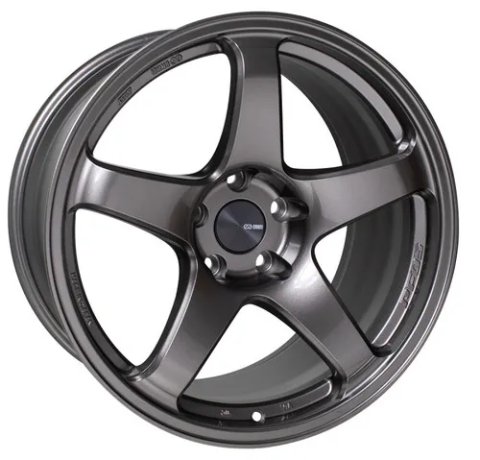 Enkei PF05 16x7 4x100 45mm Offset 75mm Bore Dark Silver Wheel thumbnail 2