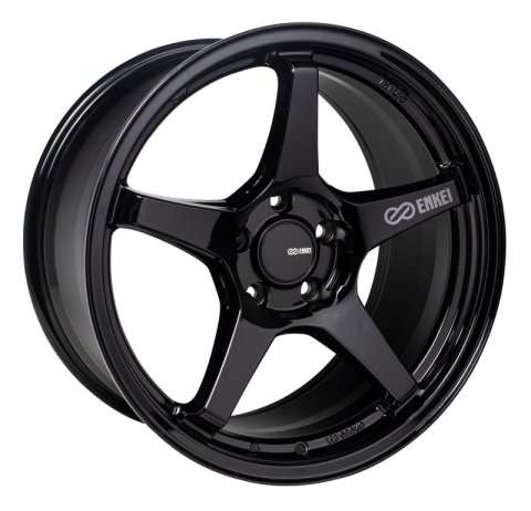 Enkei TS-5 18x8 5x112 45mm Offset 72.6mm Bore Gloss Black thumbnail 1