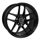 Enkei TY5 19x8 5x112 45mm Offset 72.6mm Bore Black Wheel thumbnail 1