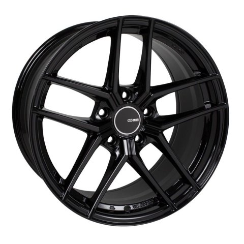 Enkei TY5 19x8 5x114.3 40mm Offset 72.6mm Bore Black Wheel thumbnail 1