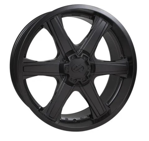 Enkei BHAWK 22x9.5 6x139.7 30mm Offset 78mm Bore Black Wheel thumbnail 2