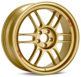Enkei RPF1 17x8 5x114.3 45mm Offset 73mm Bore Gold Wheel 05-07 STI/06-10 Civic Si thumbnail 2