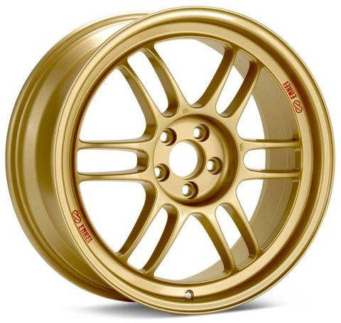 Enkei RPF1 18x8 5x100 45mm Offset 56mm Bore Gold Wheel 02-10 WRX & 04 STI thumbnail 2