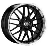 Enkei Lusso 18x9 40mm Offset 5x114.3 Bolt Pattern 72.6 Bore Black w/ Machined Lip Wheel thumbnail 1