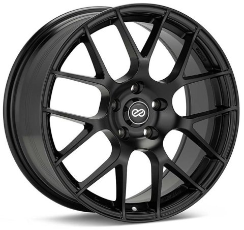 Enkei Raijin 18x8 42mm Offset 5x120 Bolt Pattern 72.6 Bore Diameter Matte Black Wheel