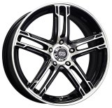 Enkei FD-05 17x7 4x100 40mm Offset 72.62 Bore Dia Black Machined Wheel thumbnail 3