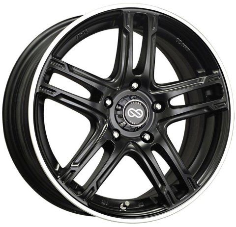 Enkei FD-05 17x7 5x114.3 40mm Offset Black Machined Wheel