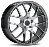 Enkei Raijin 18x8.5 38mm Offset 5x114.3 Bolt Pattern 72.6 Bore Diameter Hyper Silver Wheel thumbnail 1