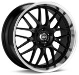 Enkei Lusso 18x7.5 42mm Offset 5x110 Bolt Pattern 72.6 Bore Dia Black w/ Machined Lip Wheel thumbnail 2