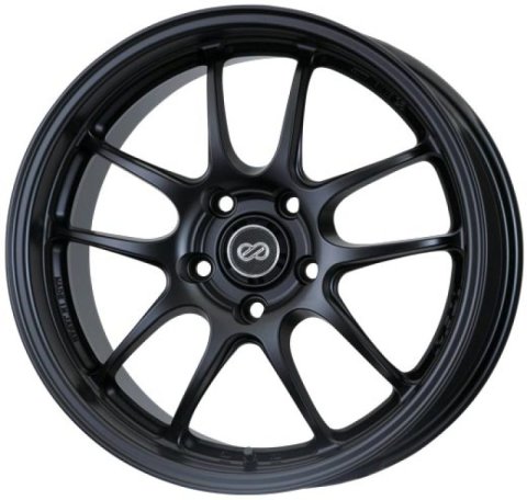 Enkei PF01 18x9 5x114.3 45mm Offset 75mm Bore Matte Black Wheel thumbnail 2