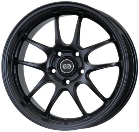 Enkei PF01 18x9 5x114.3 45mm Offset 75mm Bore Matte Black Wheel thumbnail 4