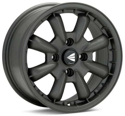 Enkei Compe 15x5.5 17mm Offset 4x130 Bolt Pattern 87mm Bore Dia Matte Gunmetal Wheel thumbnail 2