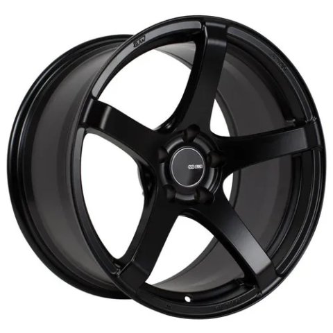 Enkei Kojin 18x8 45mm Offset 5x114.3 Bolt Pattern 72.6mm Bore Dia Matte Black Wheel thumbnail 4
