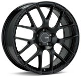 Enkei Raijin 19x8 45mm Offset 5x112 Bolt Pattern 72.6 Bore Dia Black Wheel thumbnail 1