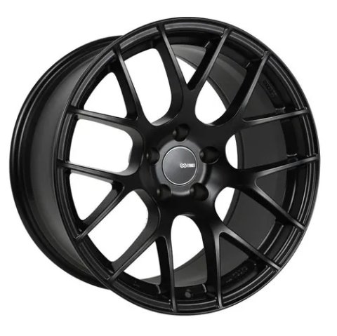 Enkei Raijin 19x8.5 50mm Offset 5x114.3 Bolt Pattern 72.6 Hub Bore Black Wheel thumbnail 4