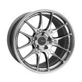 Enkei GTC02 18x10.5 5x114.3 15mm Offset 75mm Bore Hyper Silver Wheel thumbnail 2