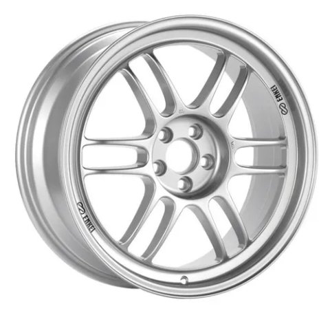 Enkei RPF1 16x7 4x100 43mm Offset 73mm Bore Silver Wheel Miata 4-Lug / 02-06 Mini / Honda & Acura thumbnail 4