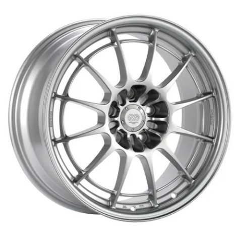 Enkei NT03+M 18x8.5 5x114.3 38mm Offset 72.6mm Bore Silver Wheel G35/350z thumbnail 4