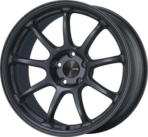 Enkei PF09 16x7 4x100 45mm Offset 67mm Bore Matte Gunmetal Wheel thumbnail 1