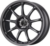 Enkei PF09 18x8.5 5x100 45mm Offset 75mm Bore Dark Silver Wheel thumbnail 1