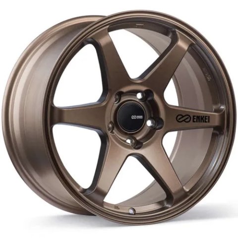 Enkei T6R 18x9.5 45mm Offset 5x120 Bolt Pattern 72.6 Bore Matte Bronze Wheel thumbnail 2