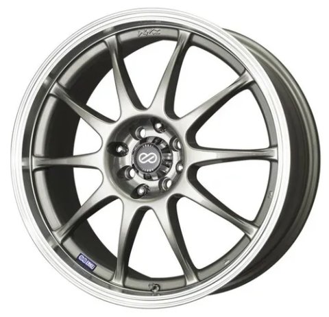 Enkei J10 16x7 5x112/114.3 38mm Offset 72.62mm Bore Dia Silver w/ Machined Lip Wheel thumbnail 4