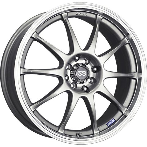 Enkei J10 16x7 5x112/114.3 38mm Offset 72.62mm Bore Dia Silver w/ Machined Lip Wheel thumbnail 5