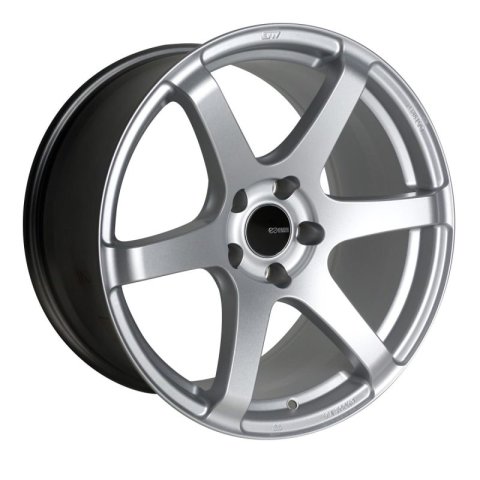 Enkei T6S 18x8 35mm Offset 5x114.3 Bolt Pattern 72.6 Bore Matte Silver Wheel thumbnail 1