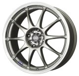 Enkei J10 16x7 4x100/114.3 42mm Offset 72.62mm Bore Dia Silver w/ Machined Lip Wheel thumbnail 4