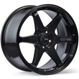 Enkei T6R 18x9.5 45mm Offset 5x100 Bolt Pattern 72.6 Bore Gloss Black Wheel thumbnail 1