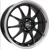 Enkei J10 15x6.5 5x100/114.3 38mm Offset 72.62mm Bore Dia Matte Black w/ Machined Lip Wheel thumbnail 3