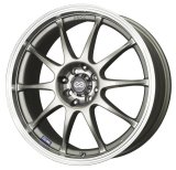 Enkei J10 18x7.5 5x100/114 38mm Offset 72.6mm Bore Dia Silver w/ Machined Lip Wheel thumbnail 2