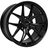 Enkei TSR-X 20x8.5 40mm Offset 5x120 BP 72.6mm Bore Gloss Black Wheel thumbnail 1