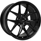 Enkei TSR-X 20x8.5 40mm Offset 5x120 BP 72.6mm Bore Gloss Black Wheel thumbnail 2