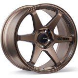 Enkei T6R 18x8 45mm Offset 5x100 Bolt Pattern 72.6 Bore Matte Bronze Wheel thumbnail 1