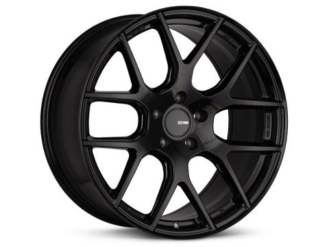 Enkei XM-6 18x8 5x120 40mm Offset 72.6mm Bore Gloss Black Wheel thumbnail 1