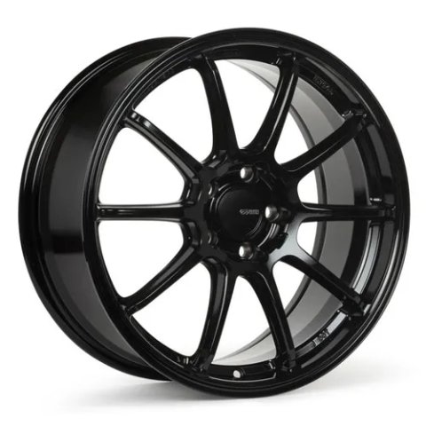 Enkei Triumph 18x8 5x112 45mm Offset 72.6mm Bore Gloss Black Wheel thumbnail 2