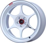 Enkei PF06 18x9.5 5x114.3 40mm Offset 75mm Bore White Machined thumbnail 2