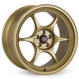 Enkei PF06 17x9 5x114.3 22mm Offset 75mm Bore - Gold Wheel thumbnail 2
