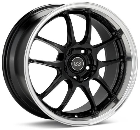 Enkei PF01 17x9 5x114.3 35mm Offset 75mm Hub Bore - Black Mach thumbnail 1
