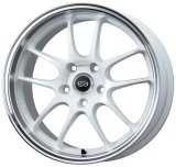 Enkei PF01 17x9 5x114.3 35mm Offset 75mm Hub Bore - White Machined thumbnail 2