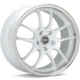 Enkei PF01 17x9 5x114.3 35mm Offset 75mm Hub Bore - White Machined thumbnail 5