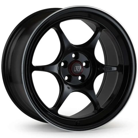 Enkei PF06 15x8 5x114.3 35mm Offset 75mm Bore Black Machined thumbnail 2