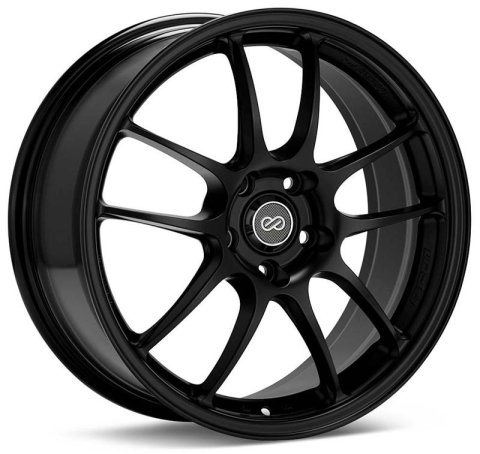 Enkei PF01 17x8 5x100 45mm Offset Matte Black Wheel 02-10 WRX & 04 STI
