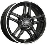 Enkei FD-05 18x7.5 5x100 53mm Offset 72.6 Bore Dia Black Machined Wheel thumbnail 1